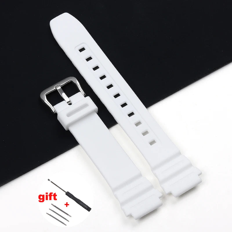 18mm Silicone Watch Strap for Casio AE1200 SGW300/400 MRW200 W218H AE1000/1300 W219 AQ-S810W Replacement Rubber Belt Wristband