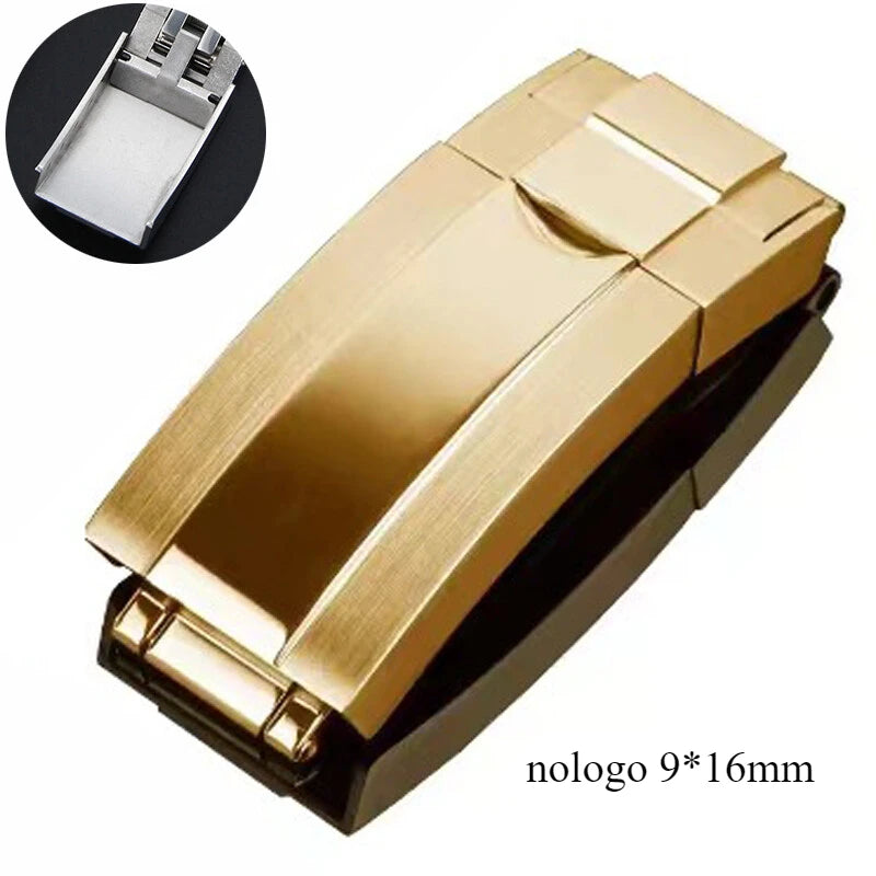Wacthband Backle 9*16mm for Rolex Submariner Blackwater Ghost Ghost King Buckle Daytona Combination Lock Strap Steel Strap Clasp