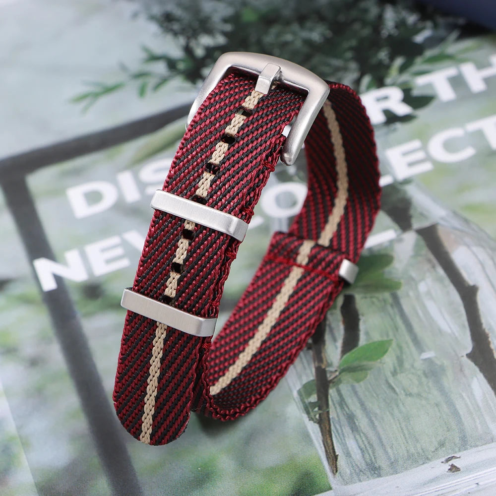 Premium Nylon Watch Band 18mm 20mm 22mm for Omega 007 for Tudor Watch Strap for Seiko Fabric Military Bracelet Men's Sport Belts