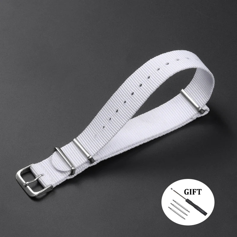 Military Casual Watchband Nylon Watch Band for Omega 20mm 22mm 18mm Strap for Seiko Army Sport High Quality Bracelet Replacement