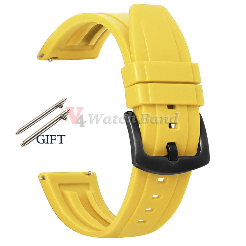 20mm 22mm 24mm Strap Silicone for Seiko Turtle Abalone Men Bracelet for Seiko 5 Skx Sports Rubber Wristband Quick Release Band