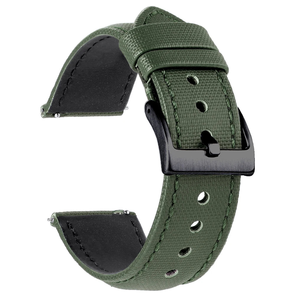 18mm 20mm 22mm Nylon Quick Release Waterproof Watch Bands Sailcloth Straps for Omega for Blancpain for Seiko Divers Men Women