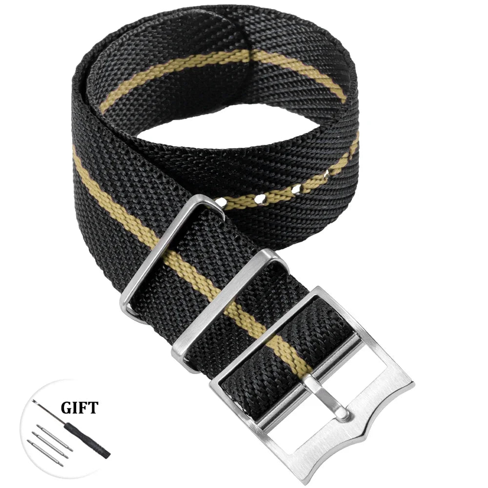 Premium Nylon Watch Band for Rolex for Tudor Army Military Strap for Seiko Fabric Canvas Bracelet Men Sport Wristband 20mm 22mm