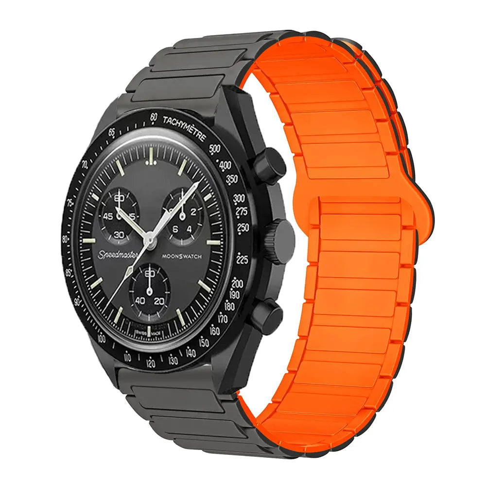 20mm Strap For Omega X Swatch Joint MoonSwatch Band Magnetic Loop Silicone Bracelet For Amazfit GTS4 Watch7 6 5 4 40/44mm Correa