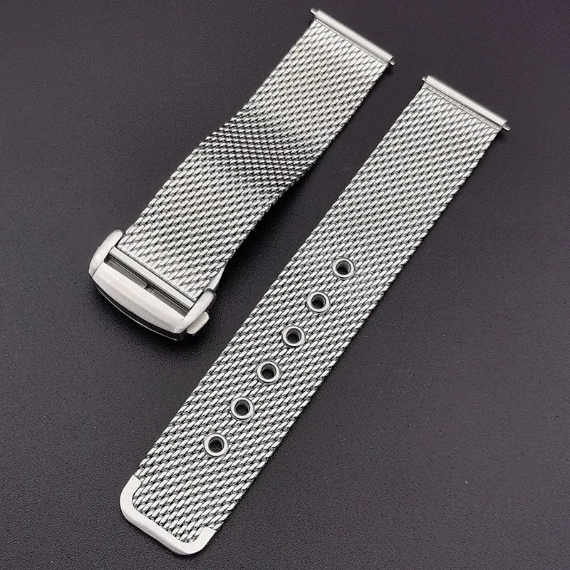 Strap for Omega for Seamaster 300 007 Watch Band 20mm 22mm Stainless Steel  Luxury Mesh Bracelet Business Watch Accessories