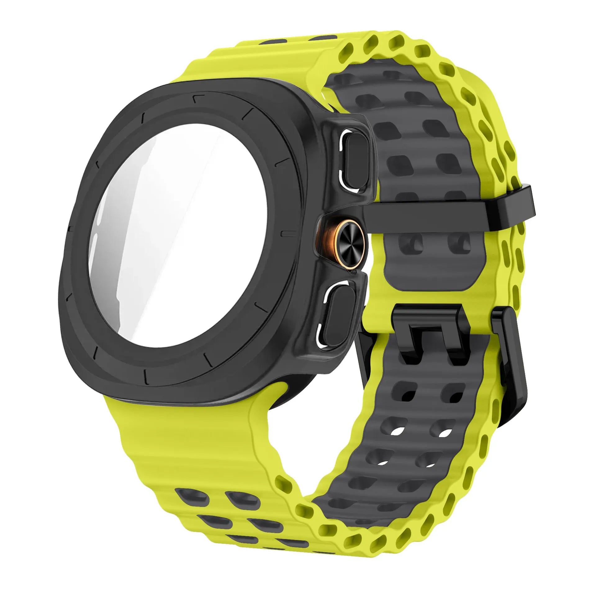 Screen Protector Case For Samsung Galaxy Watch Ultra 47mm PC Cover Ocean Strap For Galaxy Watch Ultra1 2 47mm 2025 Bracelet Band