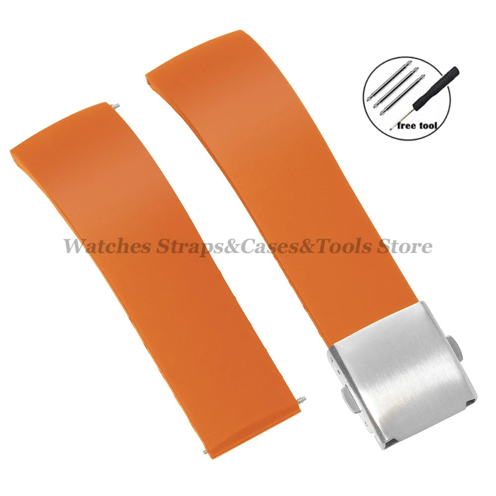 18mm 20mm 22mm 24mm Silicone Watch Strap for Rolex for Seiko Quick Release Bracelet Waterproof Rubber Strap Men Sport Wrist Band