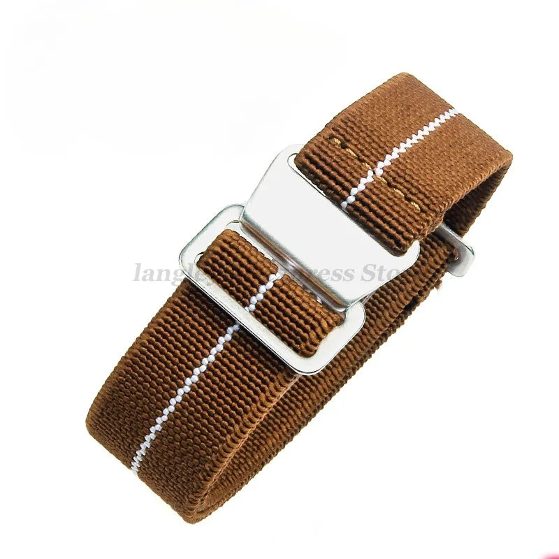 18mm 20mm 22mm Parachute Elastic Nylon Watch Strap for Omega Men Outdoors Sport Army Military Wrist Strap Bracelet Accessories