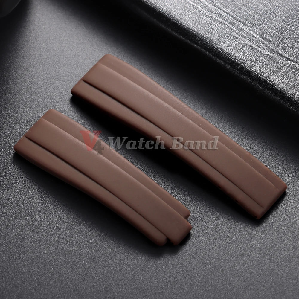 20mm Watchband for Rolex DAYTONA SUBMARINER Yacht-Master GMT Explorer Silicone Rubber Watch Accessory Watch Bracelet Strap Chain