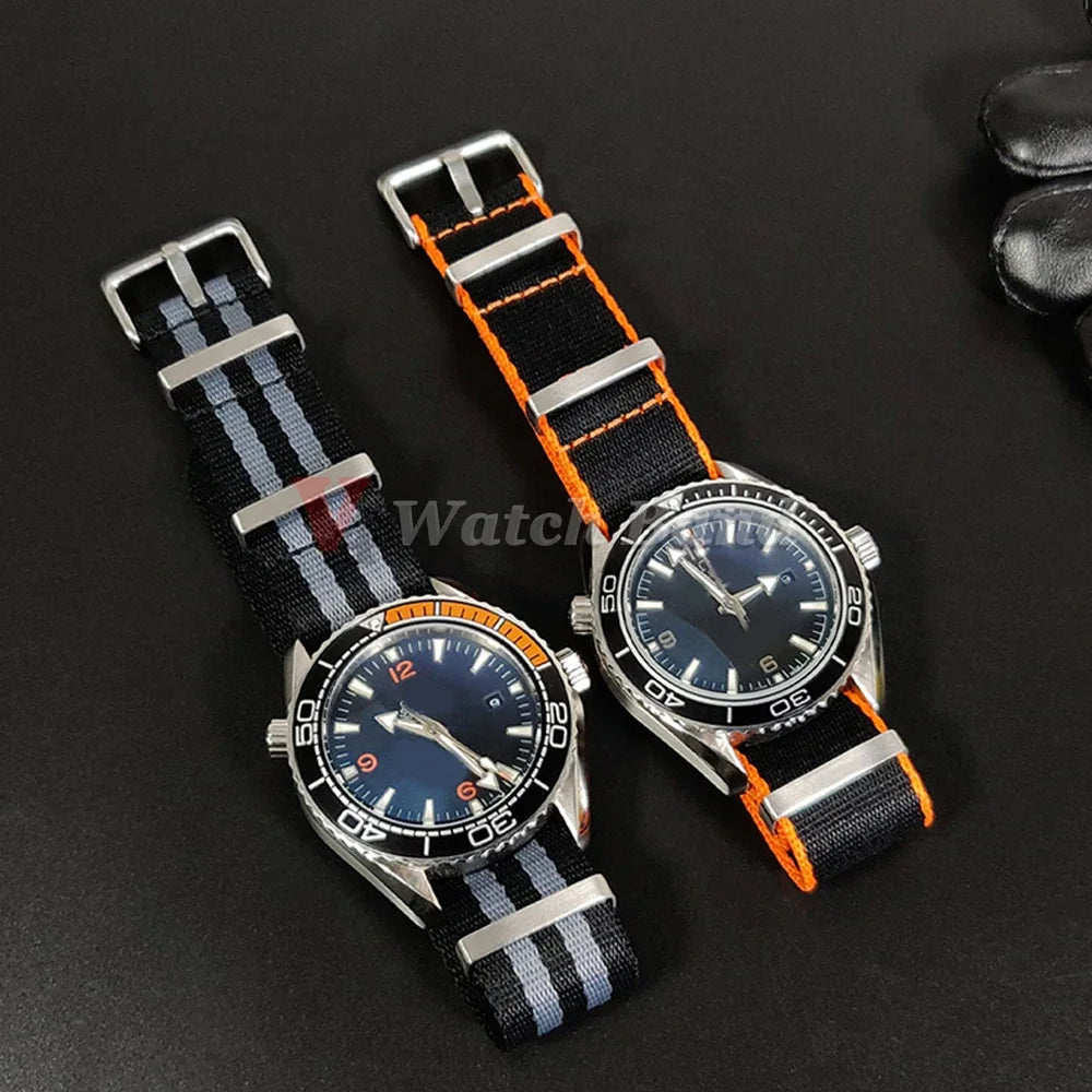 Nylon Strap for Omega Seamaster 007 20mm 22mm Soft Nylon Bracelet for Seiko Wristband Military Watchband for Samsung Watch 3/4/5