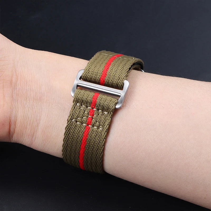 20mm 22mm Nylon Watch Strap for Tudor for Military Men's Sport Wrist Band for Seiko for Rolex Bracelet Replacement Canvas Bands