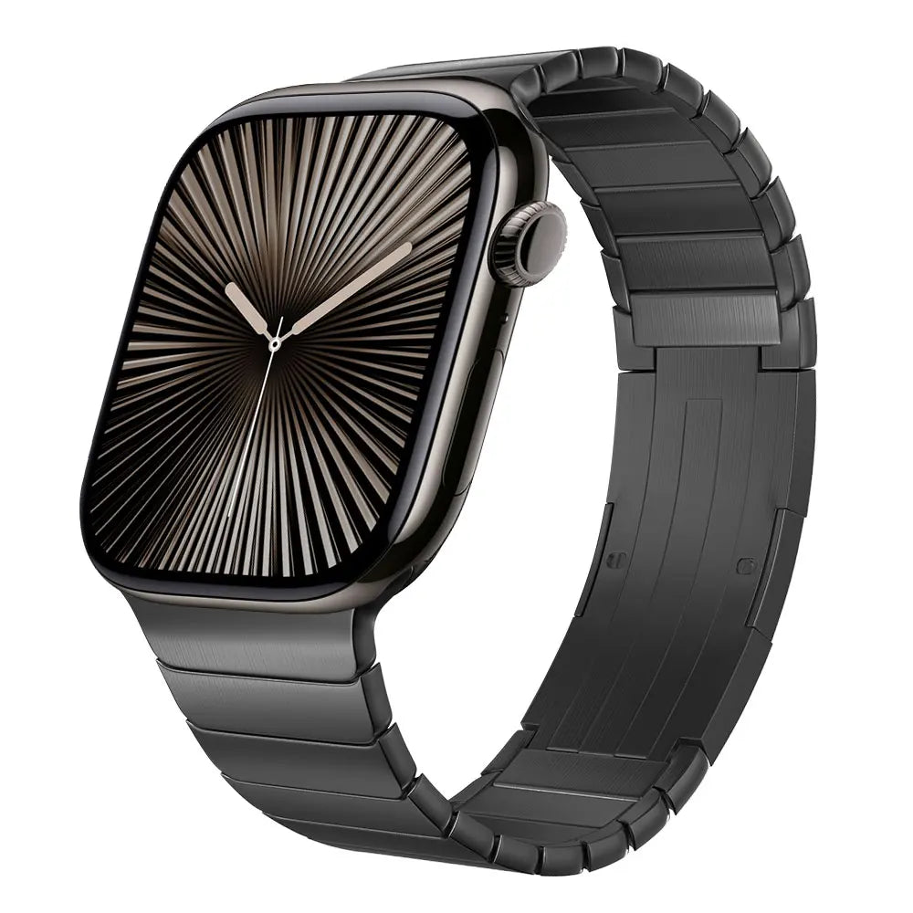 Titanium Metal Strap For Apple Watch Series 10 46mm Band Business Wristband For Iwatch Ultra 49mm Se3 2 1 42mm  44/45mm Bracelet