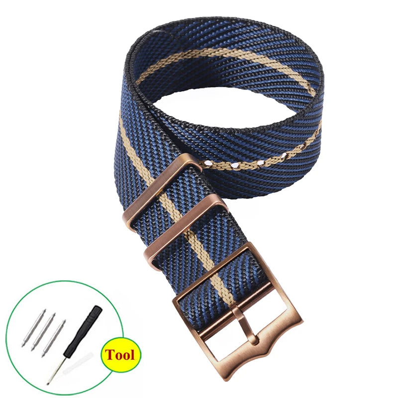 Premium Nylon Watch Band for Rolex for Tudor Army Military Strap for Seiko Fabric Canvas Bracelet Men Sport Wristband 20mm 22mm