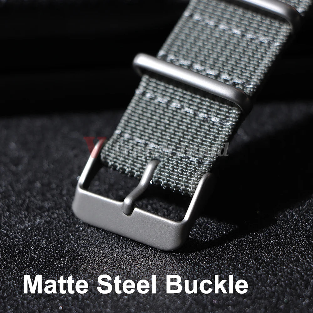 Brown Green Black Band Military Casual Watchband for Seiko Army Sport Bracelet 18mm 20mm 22mm Nylon Watch Strap Replacement Belt