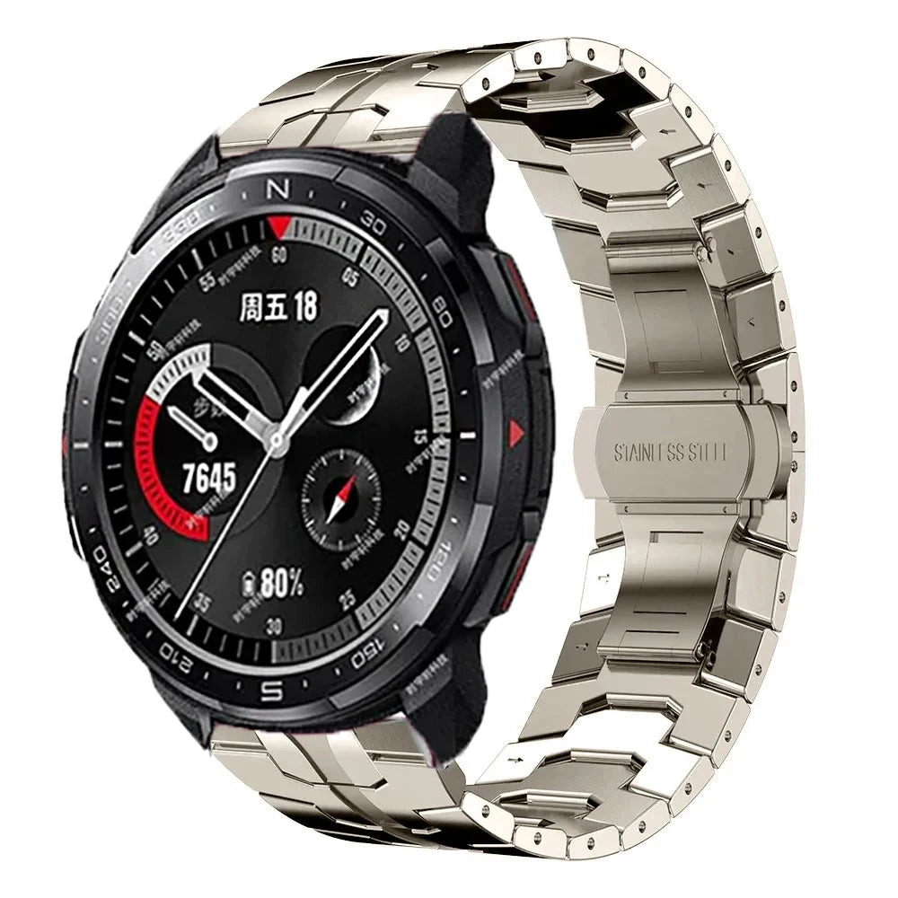 22mm Metal Band For Huawei Honor GS 3 GS Pro Strap Stainless Steel Bracelet For Honor Magic Watch2 46mm Magic1/2 Business Correa