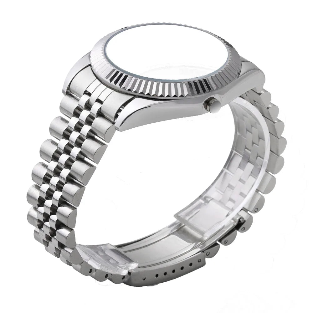 Curved End Solid Stainless Steel Watchband for Rolex DATEJUST Metal Wristband for Jubilee Business Bracelet18mm 19mm 20mm 21mm