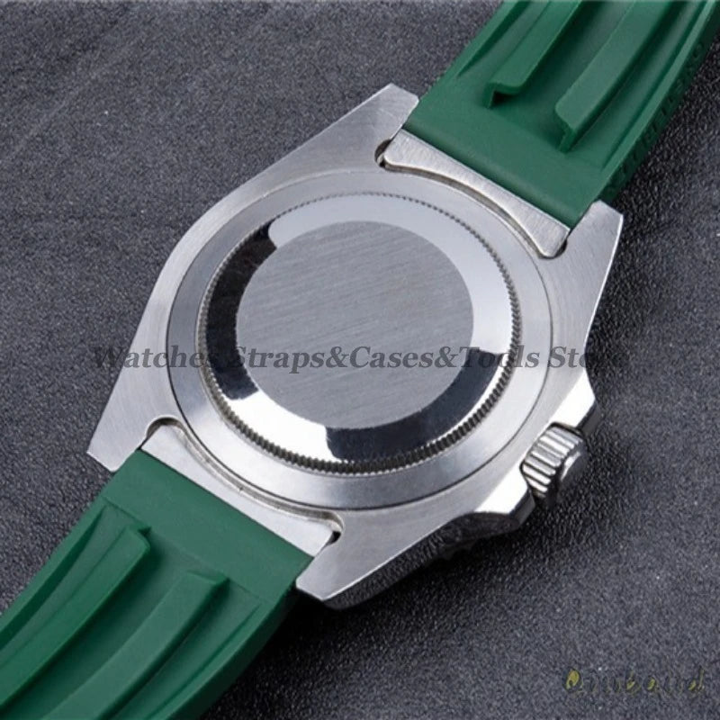 A Pair Solid Curved End Link 20mm for Rolex for Submariner for Daytona 116503 Water Ghost Rubber Watch Strap Seamless Connection