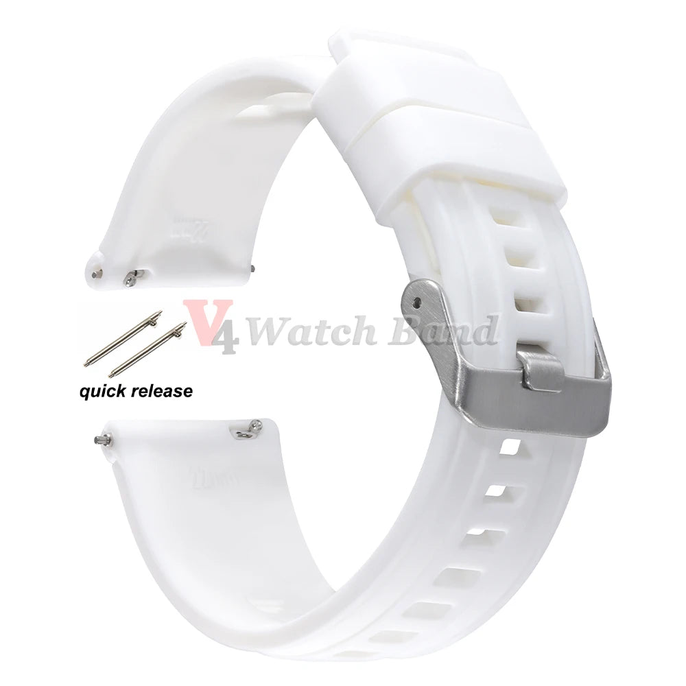 Quick Release Silicone Band for Samsung Galaxy Universal Watch Straps 20mm 22mm 18mm for Huawei Gt2 Gt3 Women&Men Accessories