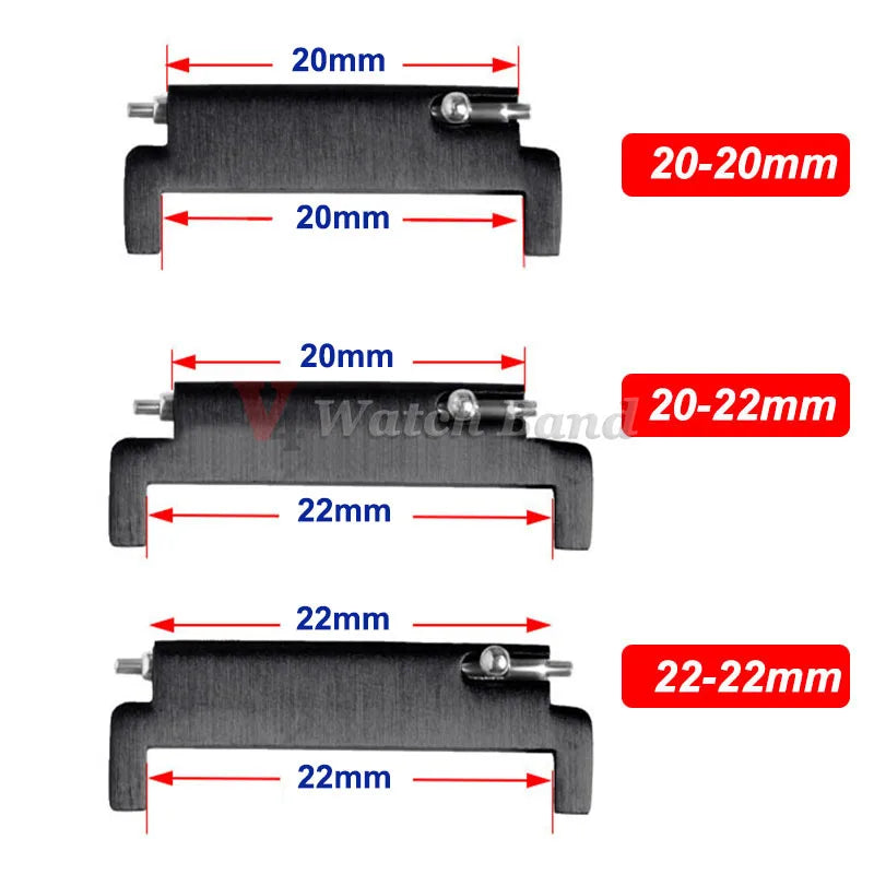 2pcs Quick Release Pins Connectors Strap Adapters 20mm To 18mm 20mm 22mm To 22mm 22mm To 20mm Watch Band Spring Bars Accessories