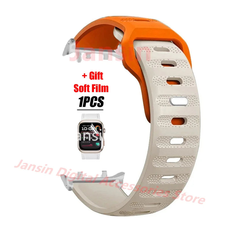 Silicone Band For Huawei Watch D2 Correa Screen Protector Film For Huawei Watch D2 Bracelet Replaceable Sport Band Accessories