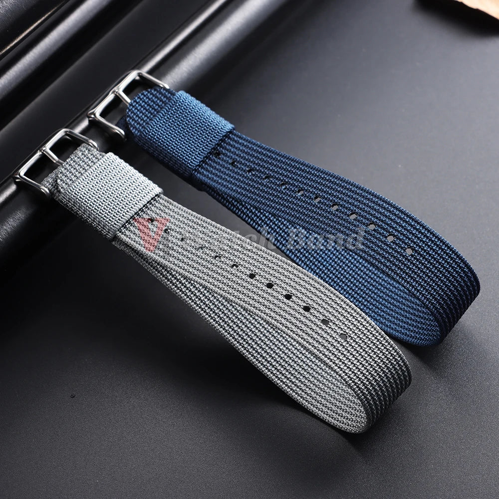 For Army Military Watch Band 18mm 20mm 22mm Ribbed Nylon Watch Strap for Swatch for Omega for Rolex for Seiko for Moonswatch