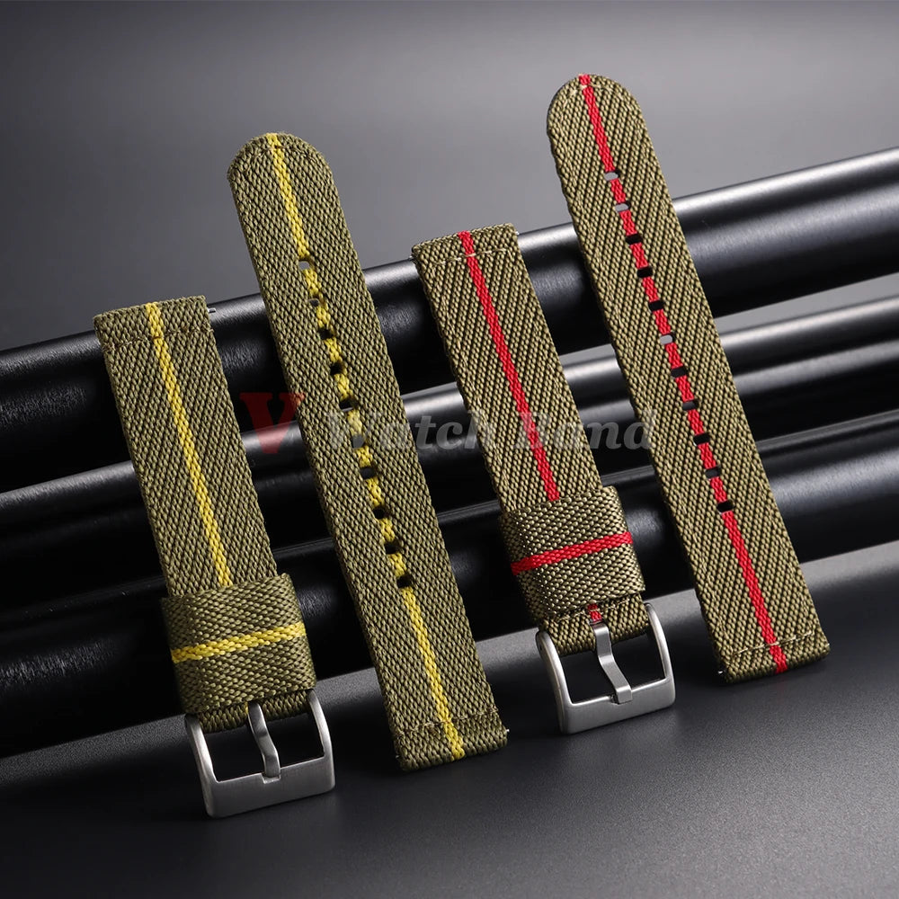 Nylon Strap 20m 22mm for Tudor for Omega Watch Band Woven Canvas Fabric Band for Seiko Men Military Sport Quick Release Bracelet