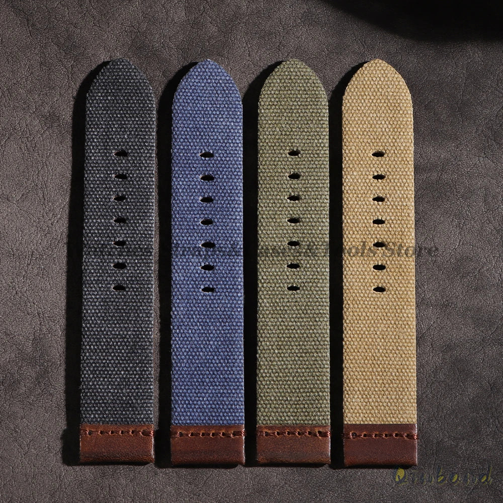 High Quality Durable Nylon Watch Strap Men Women Watchband 20mm 22mm 24mm for Panerai Retro Wristband Release Universal Bracelet