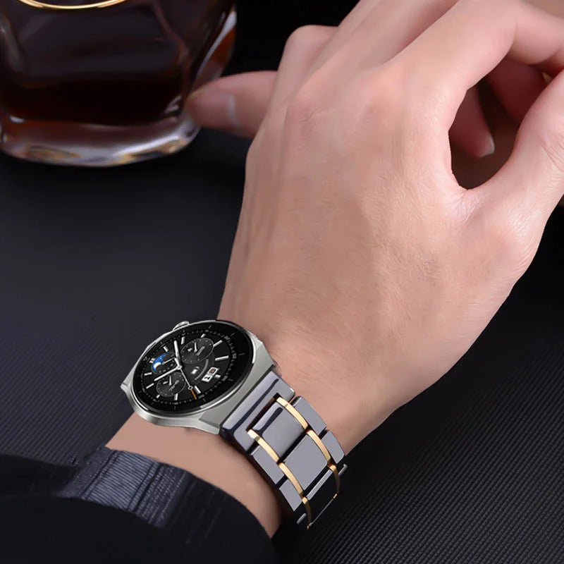 Ceramics Bracelet For Huawei Watch GT6pro 46mm GT5/6/4/3 46mm Strap 22mm Correa For CMF Watch Pro 2 3 By Nothing Watch Accessory