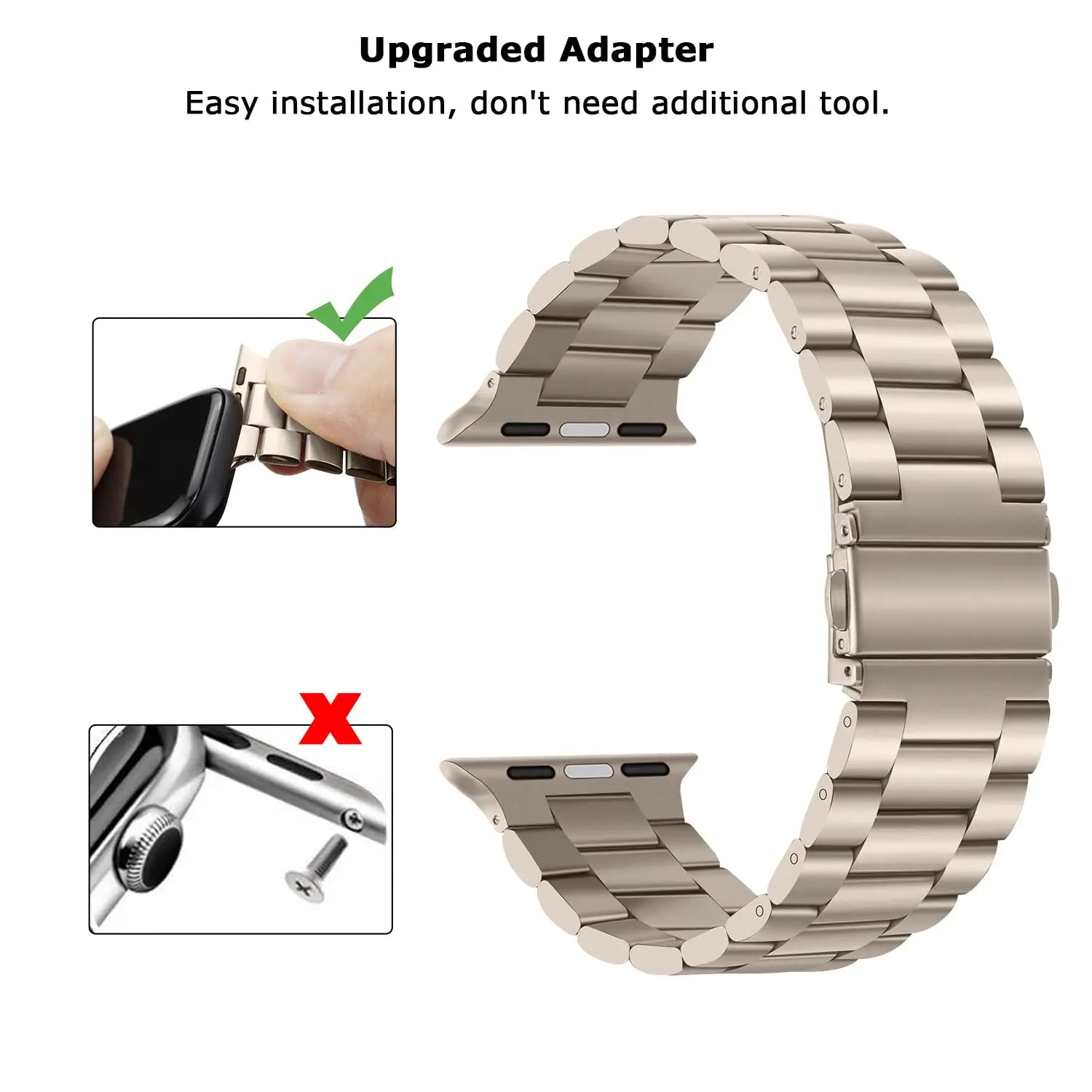 Metal Strap For Apple Watch Band 49mm 45mm 41mm 46mm 44mm Stainless Steel Correa Bracelet belt iwatch 42mm series 7 6 SE 8 Ultra