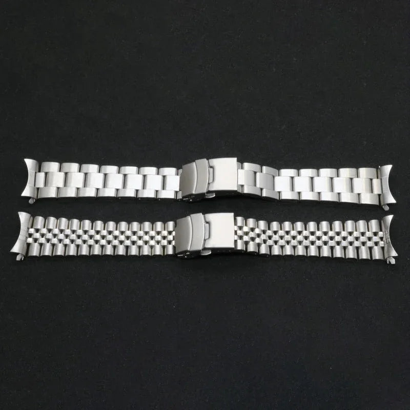 For Seiko SKX007 SKX009 Solid Stainless Steel Watch Band 20mm 22mm Men's Sports Strap for Jubilee Curved End Bracelet for Oyster