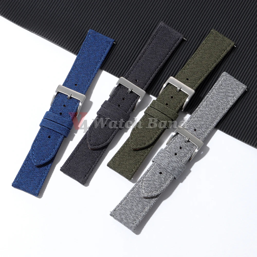 High Quality Quick Release Watch Band for Seiko Quick Release Watchband for Samsung Galaxy Watch 6/5/4 Canvas Universal Straps