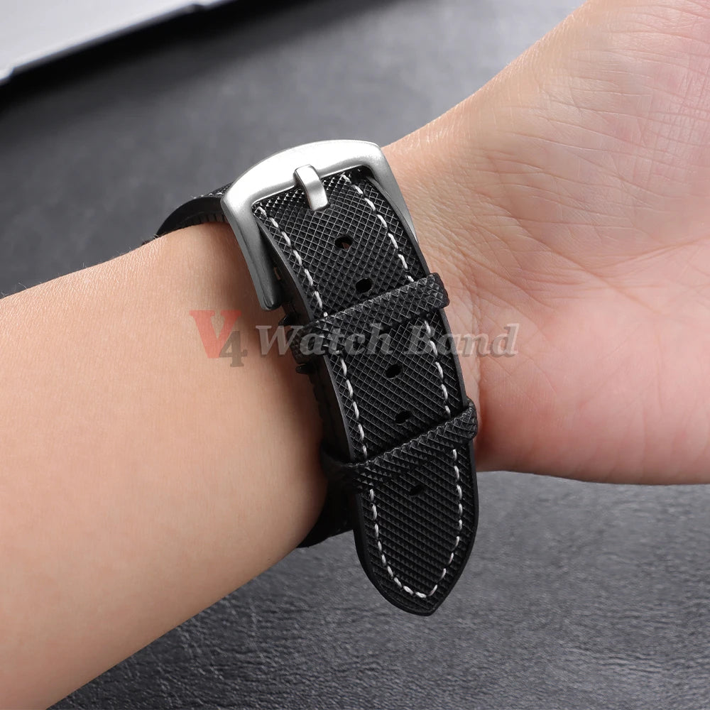 Watch Band for Omega for Swatch Joint for MoonSwatch Strap for Seamaster 300 Men Women 20mm Rubber Silicone Strap Wrist Bracelet