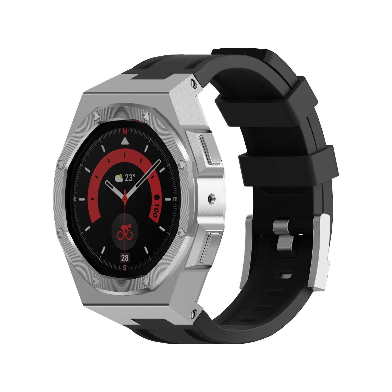 Mod Kits Case For Samsung galaxy watch 5 44mm 5pro 45mm Stainless Steel Strap Metal Cover Frame Galaxy watch 4 44mm Accessories