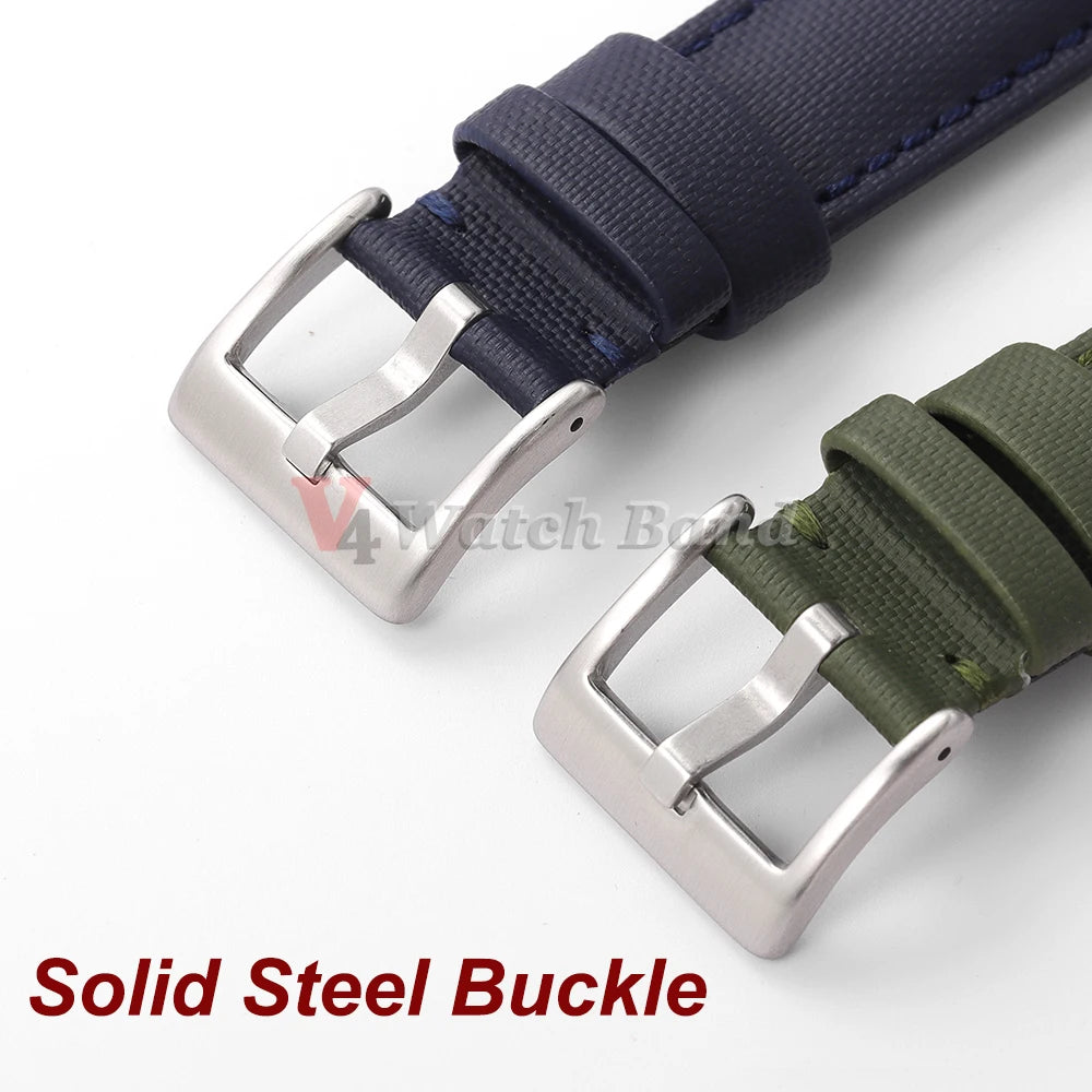 20mm 22mm Sailcloth Straps for Omega Blancpain for Seiko Divers Watches Men Women Quick Release Waterproof Watch Band