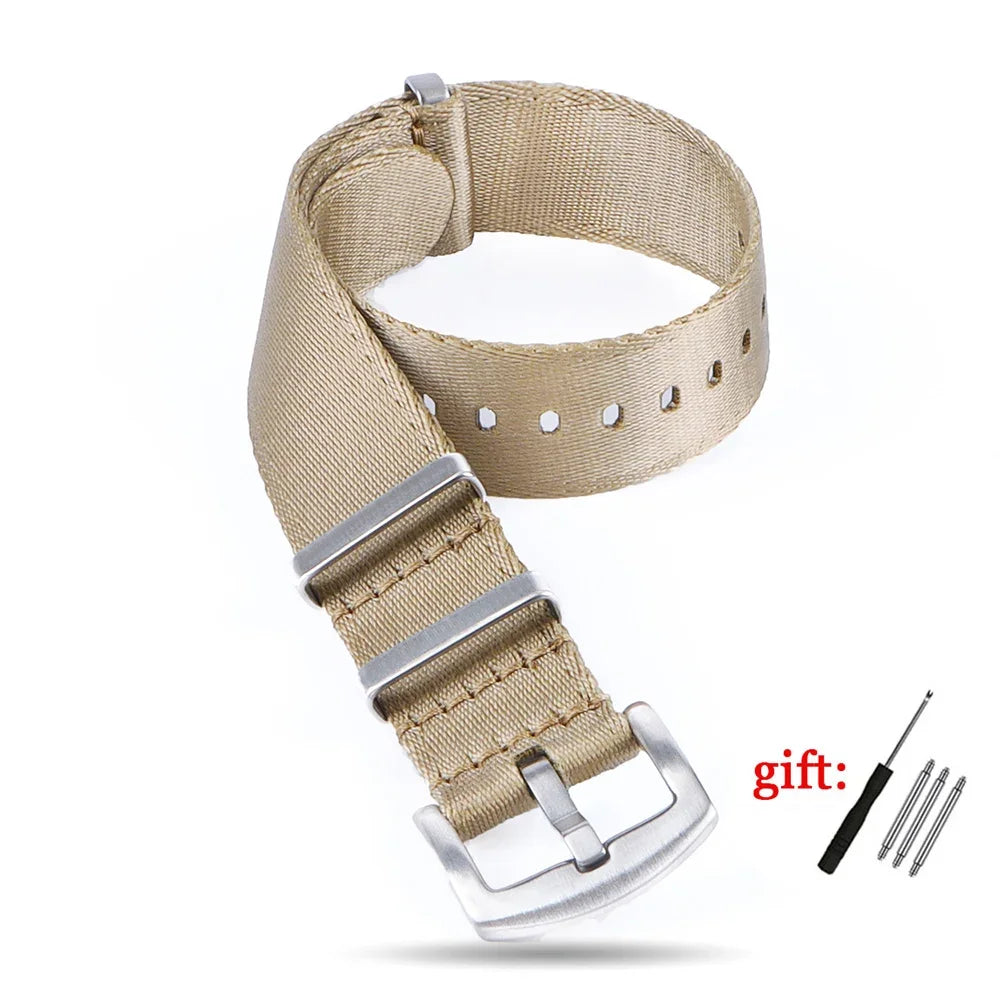 Nylon Watch Strap for Seiko for Military Men Sport Watchband for Rolex Bracelet for Omega for Seamaster 300 Belt 18mm 20mm 22mm