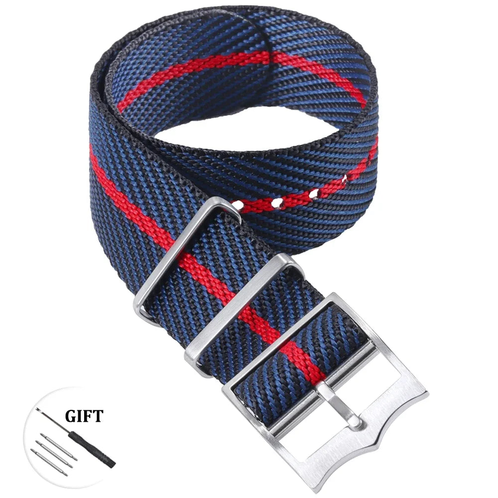 Premium Nylon Watch Band for Rolex for Tudor Army Military Strap for Seiko Fabric Canvas Bracelet Men Sport Wristband 20mm 22mm