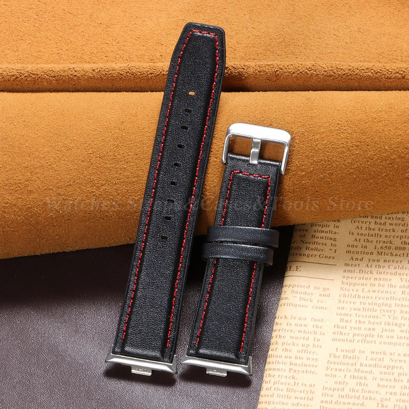 Leather Watch Bracelet for Redmi Watch 4 Wrist Strap for Xiaomi Mi band 8 pro Watchband for Smart Watch Sports Strap Accessoeies