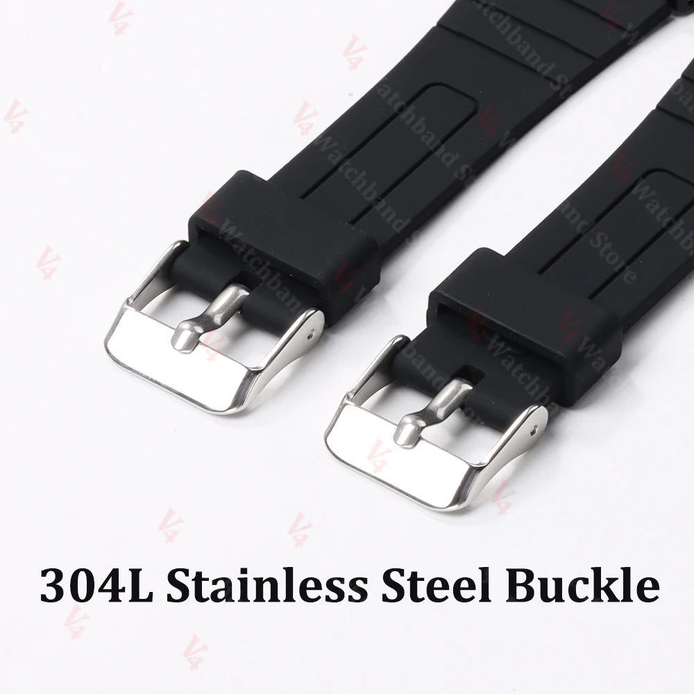 18mm Soft Silicone Watch Strap for Casio W800H SGW400 F91W F84 F105/108 A158/168 AE1200/1300 Band F-91W F84 F105 Resin Bracelet