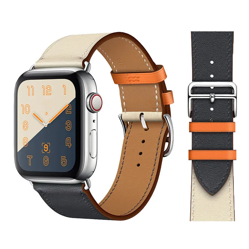Vintage Leather Strap For Apple watch band 44mm 49mm 45mm 42mm 46mm 40mm correa bracelet iWatch series 7 8 6 SE ultra Watchband