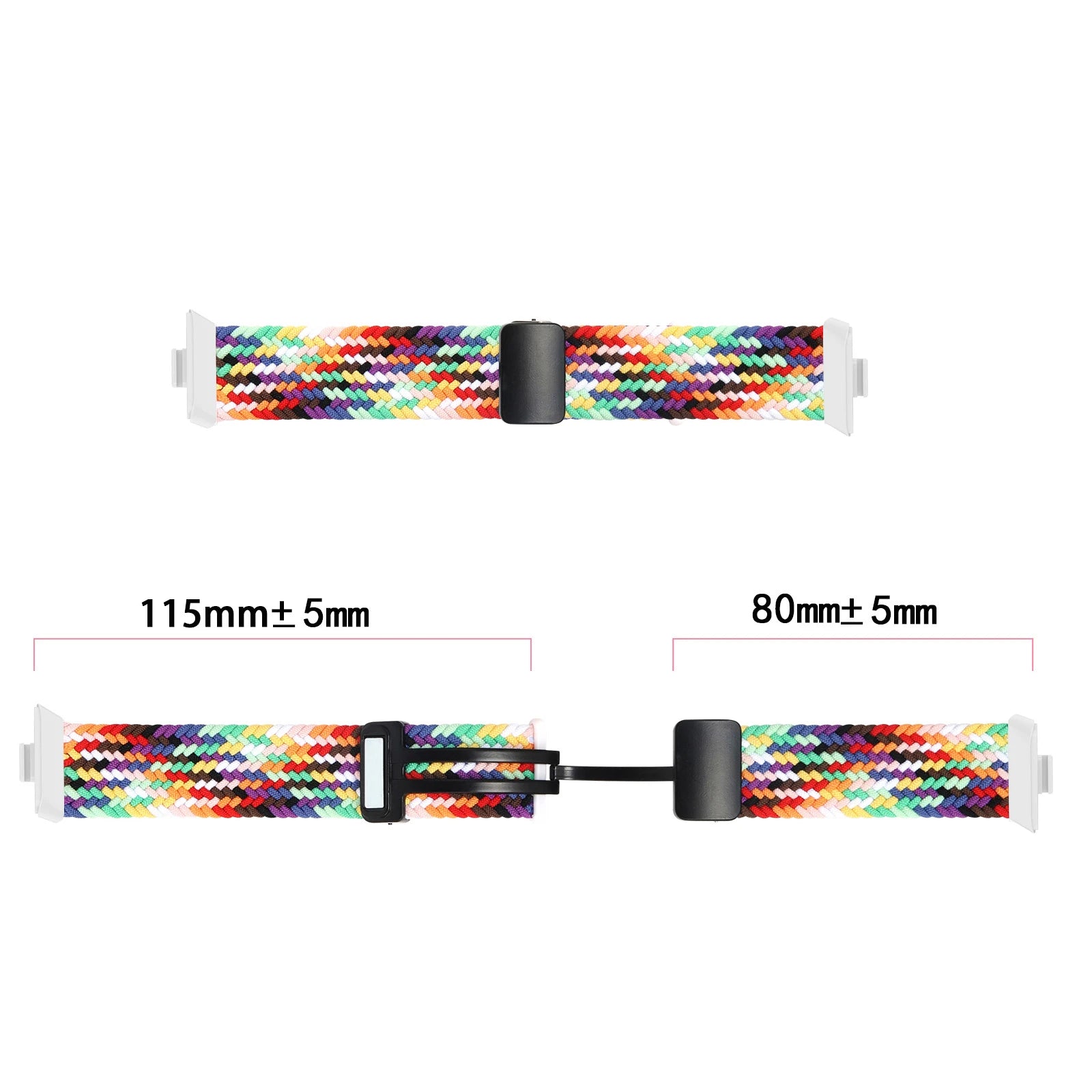 For Huawei Watch Fit 3 Band Weave Bracelet Colorful Wriestband For Huawei Fit 3 Sport Magnetic Nylon Strap Replaceable Watchband