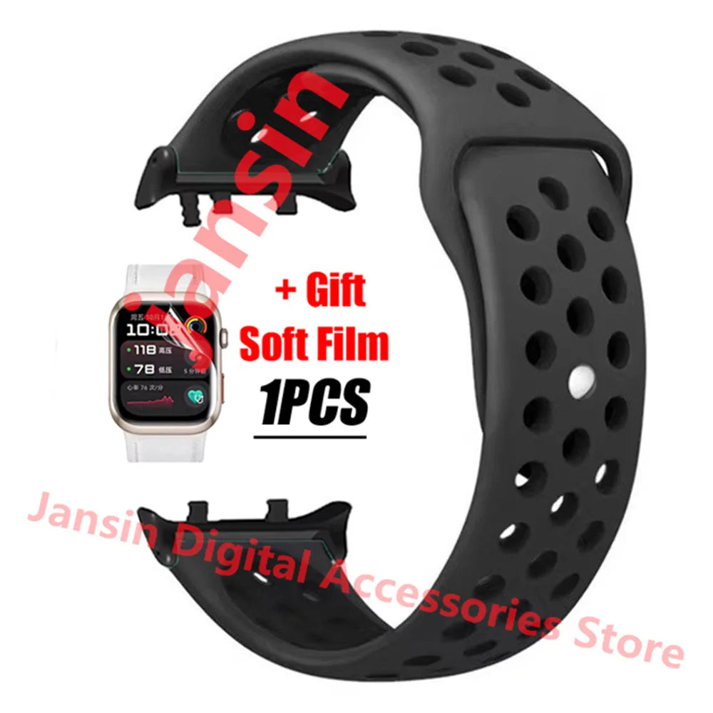 For Huawei Watch D2 Correa Silicone Bracelet Screen Protector Accessories Band For Huawei Watch D2 Replaceable Sport Strap