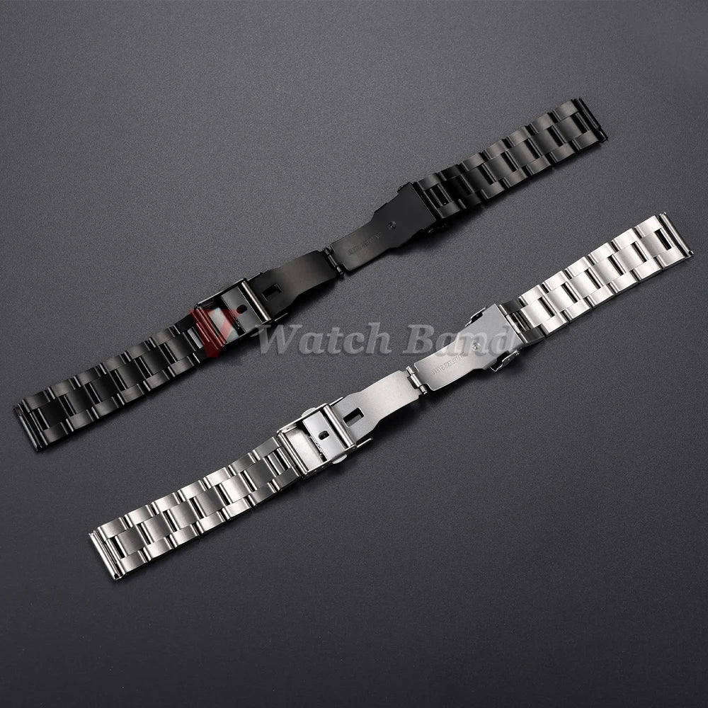 Universal Watchband for Rolex Diving Metal Belt Bracelet for Omega 20mm 22mm 24mm 26mm 28mm Solid Stainless Steel Strap ForSeiko