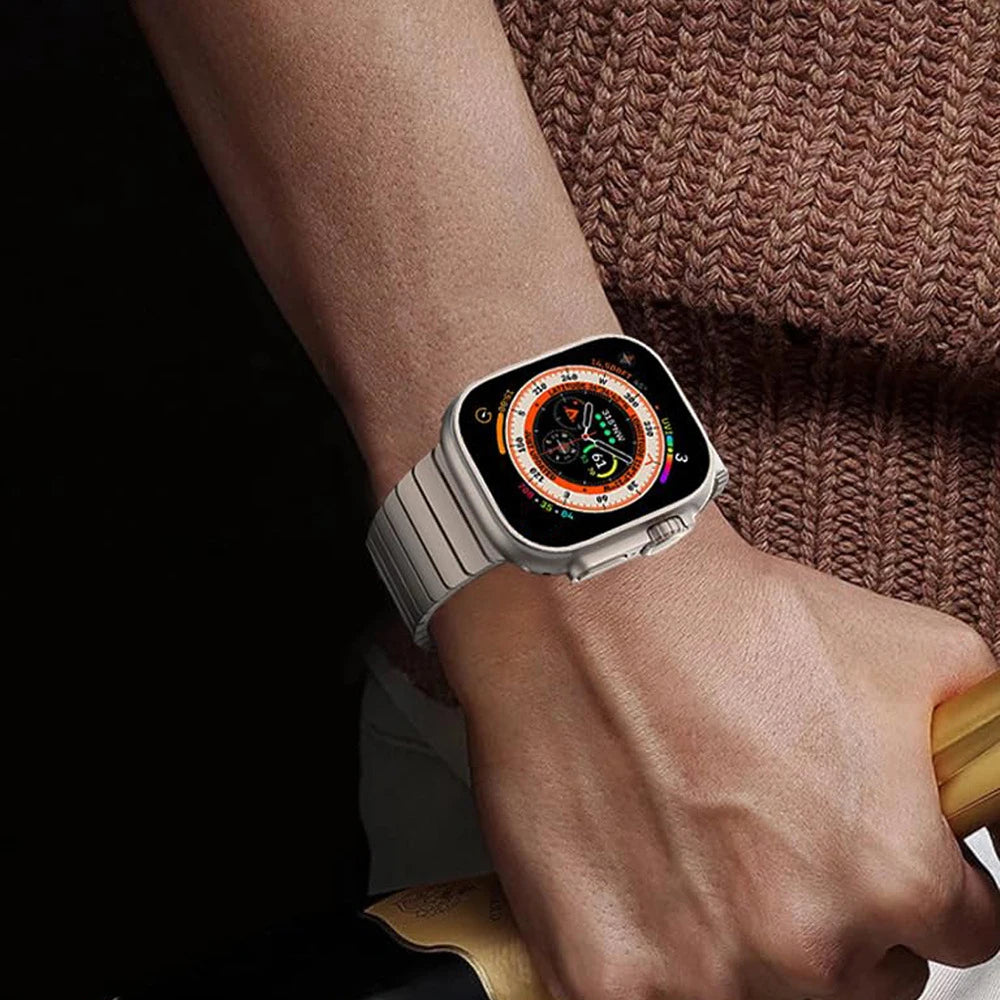 Metal Band For Apple Watch 46mm Strap Stainless Steel Watchband For Iwatch Series 11 10 Ultra 49mm 42/44/45/40mm Business Correa