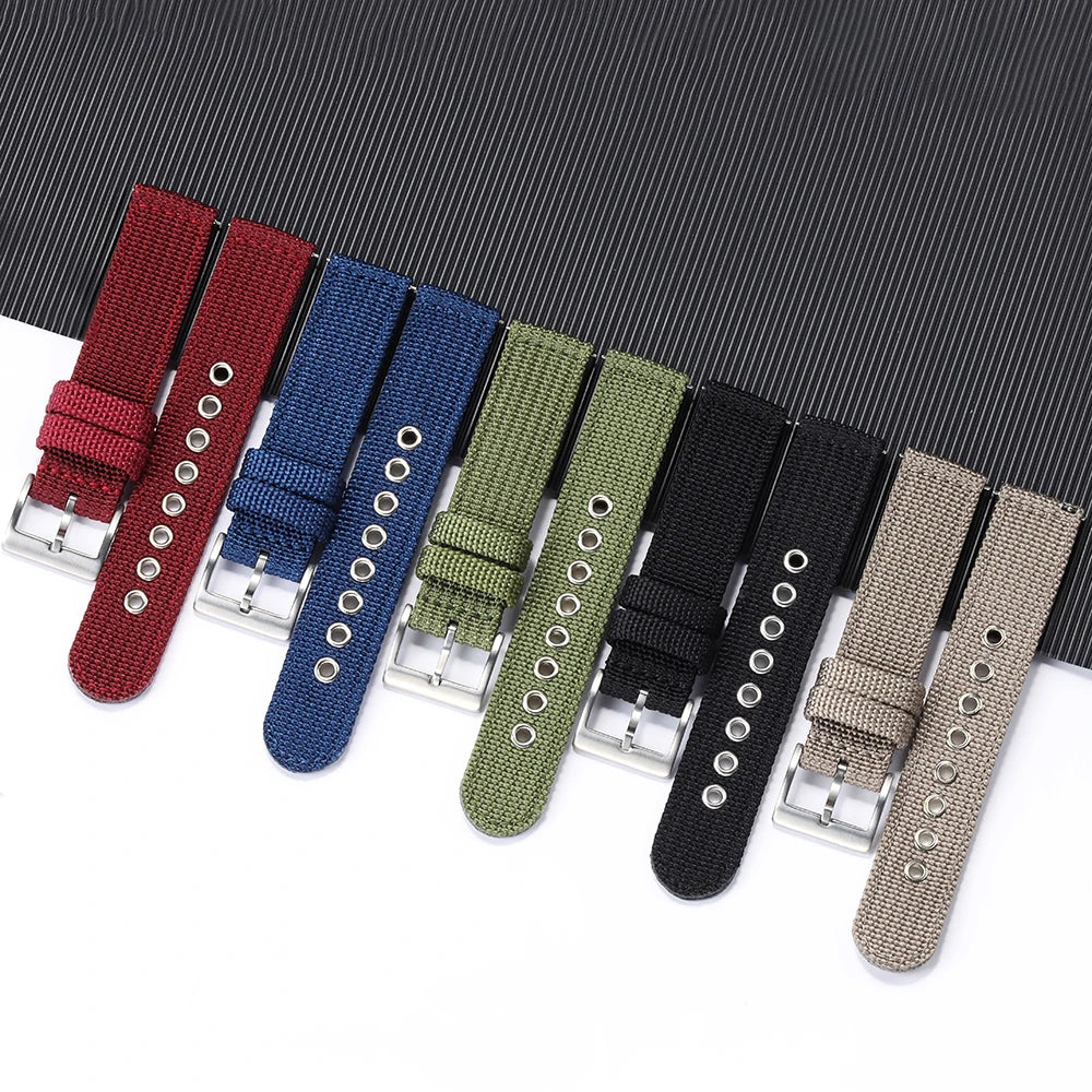 Quick Release Nylon Strap 20 22mm for Tudor for Omega Watch Band Woven Canvas Fabric Band for Seiko Men Military Sport Bracelet