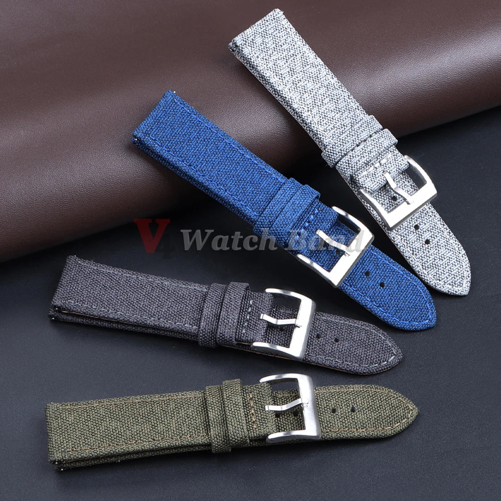 Fashion Nylon Watch Band for Omega Strap for Seiko Sport Vintage 20mm 22mm Watchband Army Sport Bracelet for Smartwatch