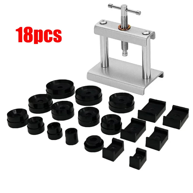 12pcs/18pcs/set Professional Watch Press Set Watch Back Case Closing Tool & Fitting Dies Watch Repairing Tool 18pcs Die Kit