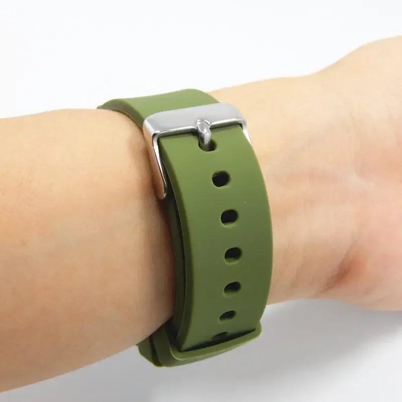 Silicone Band for Samsung Galaxy Quick Release for Huawei Universal Watch Straps 20mm 22mm 14mm 16mm 18mm Women&Men Accessories