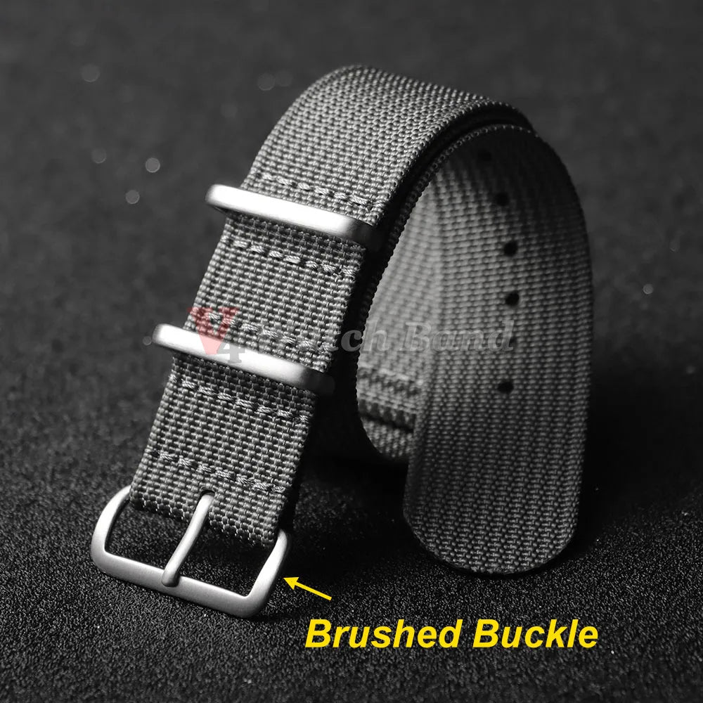 19mm 18mm 20mm 22mm Nylon Watch Strap Brown Green Band Military Casual Watchband for Seiko Army Sport Bracelet Replacement Belts