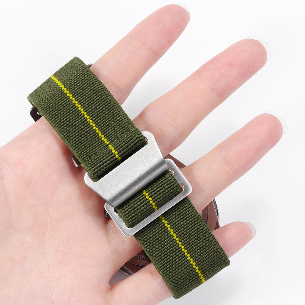 Elastic Nylon Band for Seiko for Rolex for Water Ghost for Tudor for Omega Watchband Sport Bracelet  20mm 22mm Parachute Strap