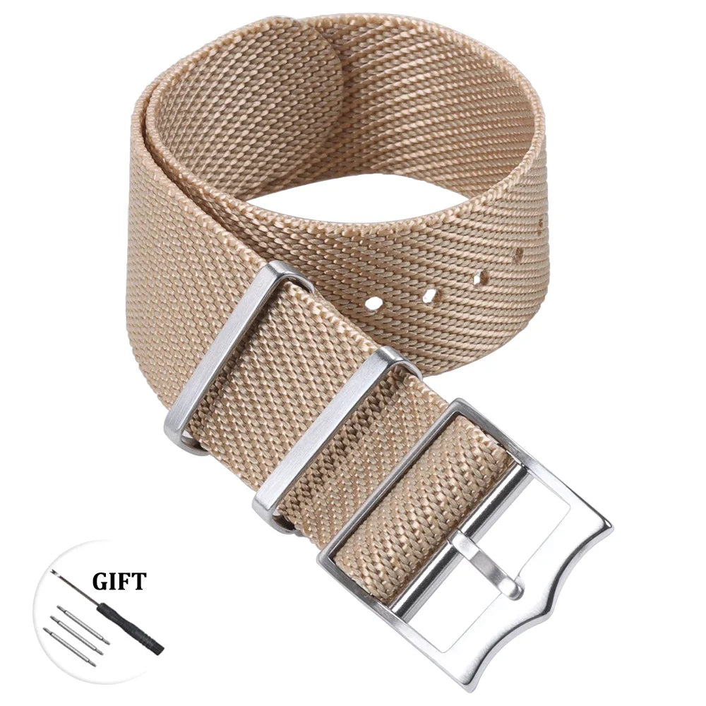 Premium Nylon Watch Band for Rolex for Tudor Army Military Strap for Seiko Fabric Canvas Bracelet Men Sport Wristband 20mm 22mm